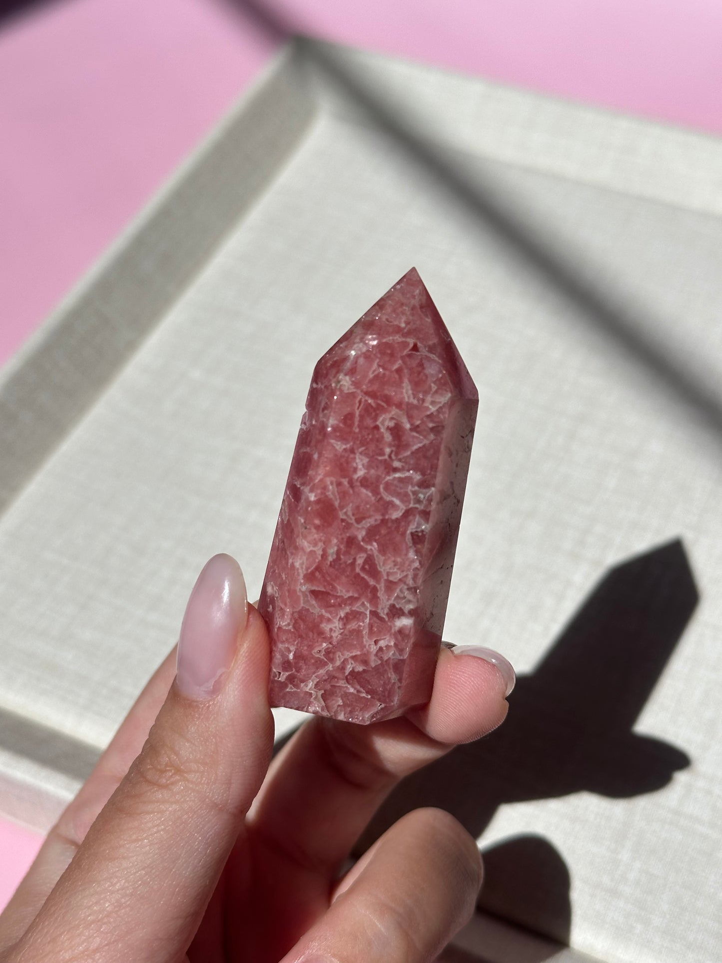 Rhodochrosite Point