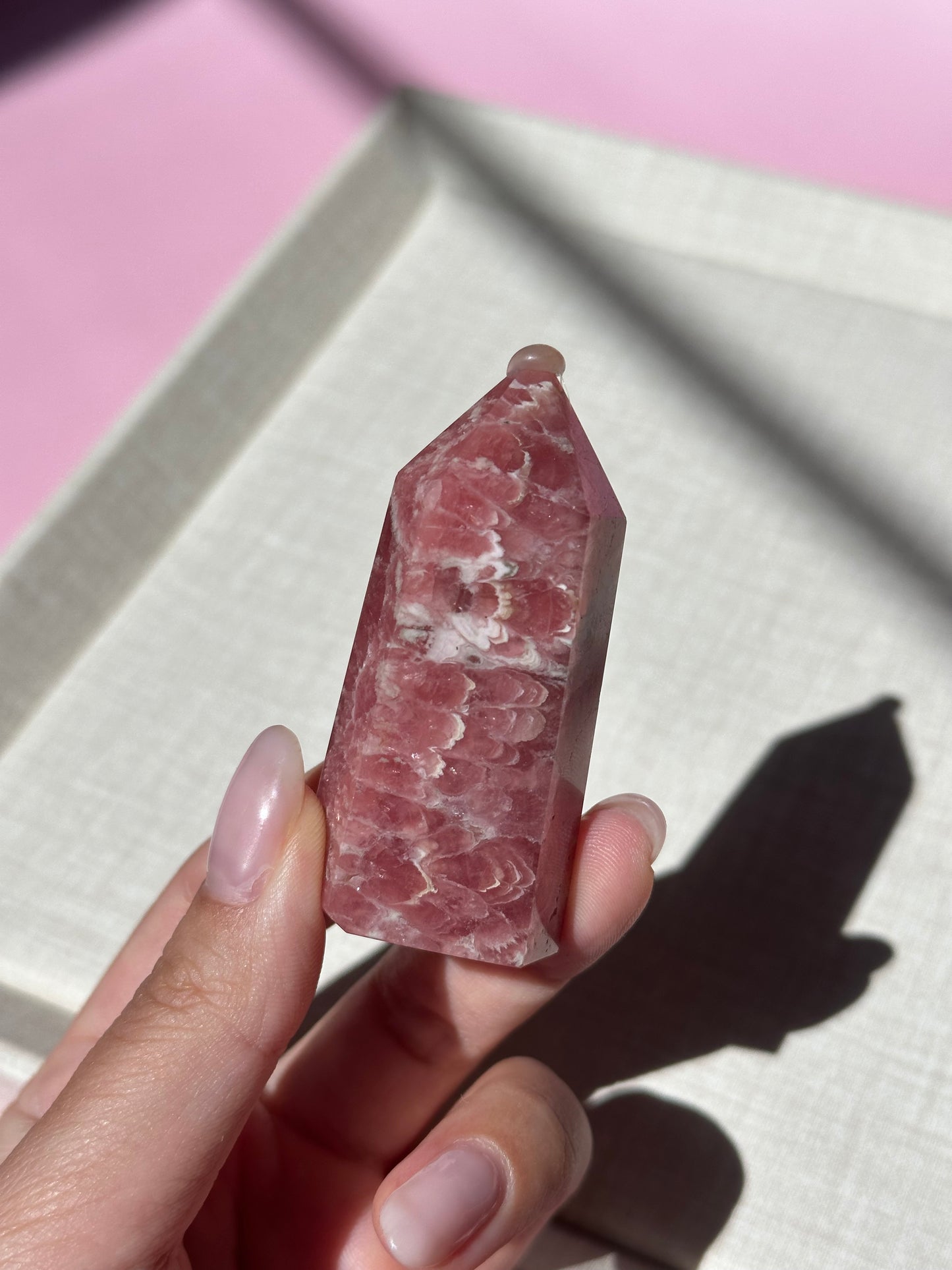 Rhodochrosite Point