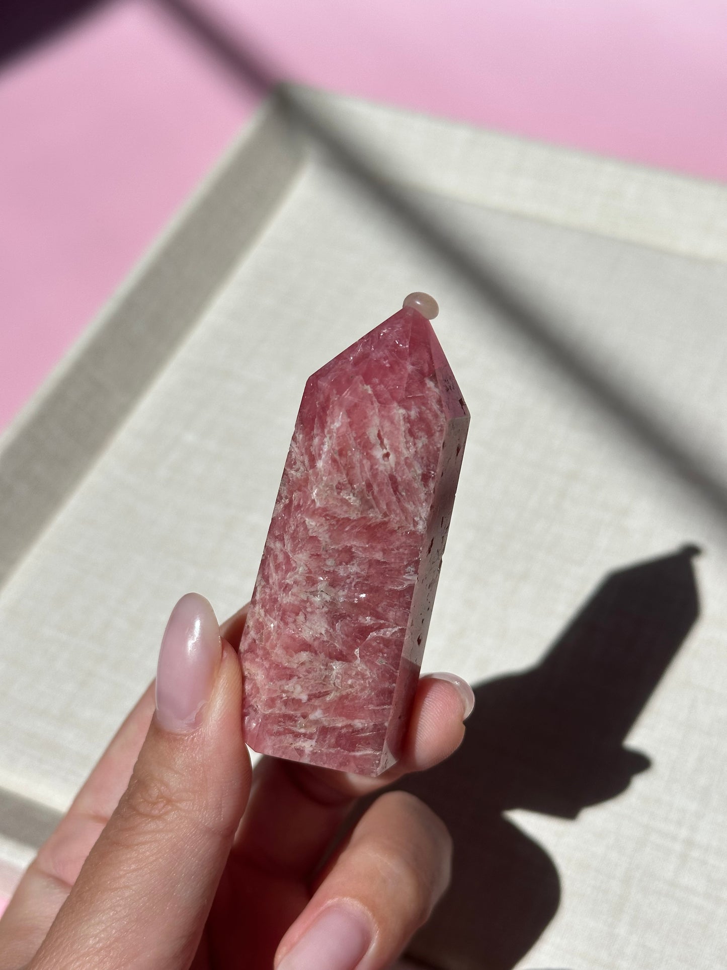 Rhodochrosite Point